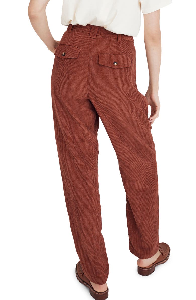 Madewell High Waist Tapered Corduroy Pants, Alternate, color, 