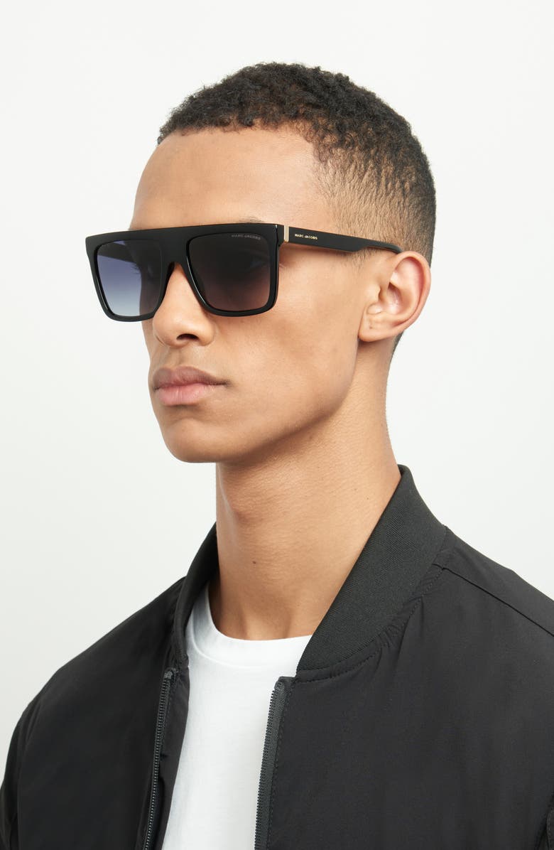 Marc Jacobs 57mm Flat Top Sunglasses, Alternate, color, 