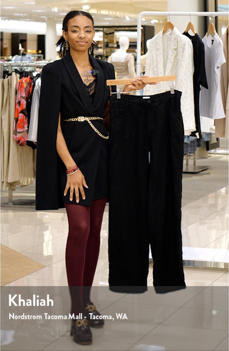 Drawstring Waist Linen Pants, sales video thumbnail