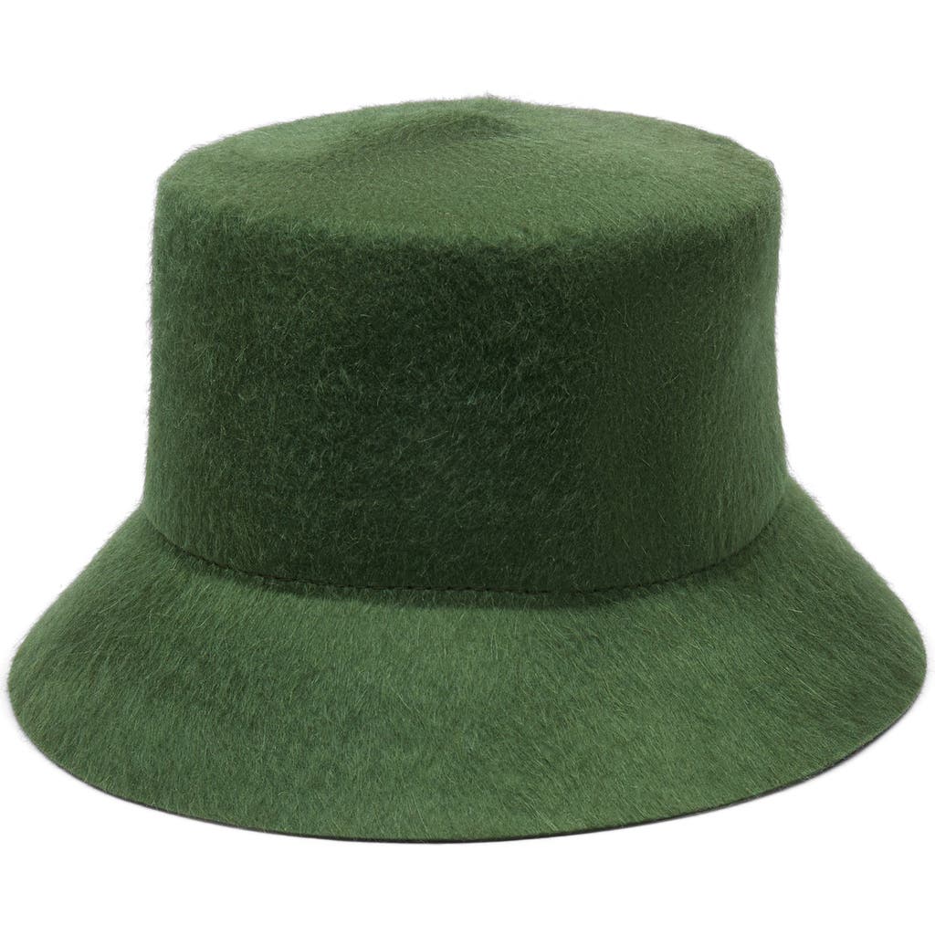 Wyeth Mohair Bucket Hat In Green