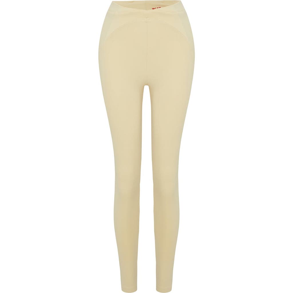 Pcfg Legging With Stitch Detail In Neutral