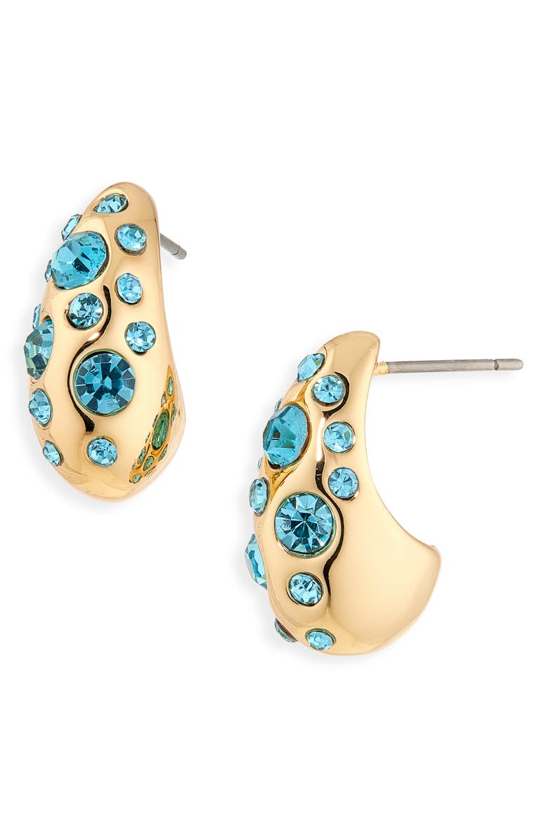 Kurt Geiger London Pavé Bombay Drop Earrings, Main, color, Blue