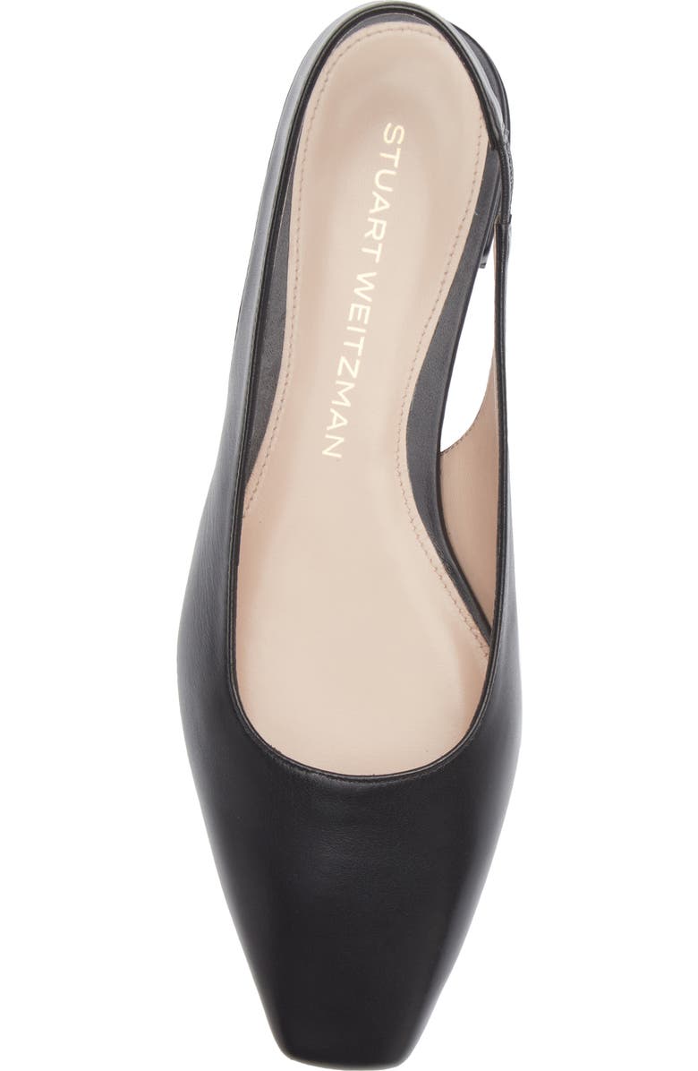 Stuart Weitzman Stassi Slingback Flat, Alternate, color, Black