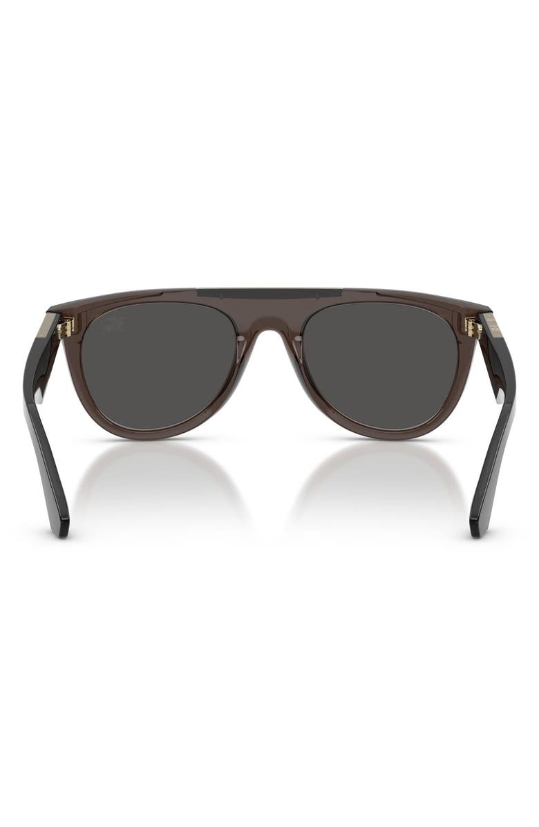 Burberry 53mm Pilot Sunglasses, Alternate, color, Grey