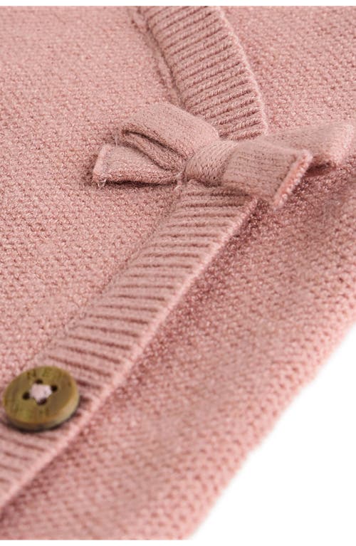 Next Bow Detail Knit Wrap Top & Pants Set In Pink