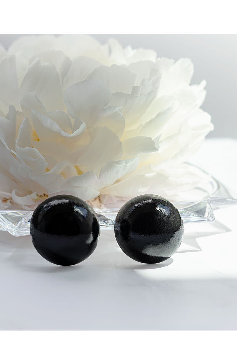 Saulė Label Gaia Jumbo Earrings, Alternate, color, Obsidian Orb