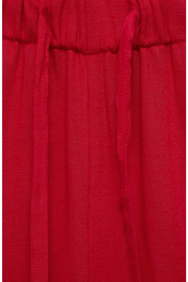Straight Leg Pull-On Pants, Alternate, color, RED