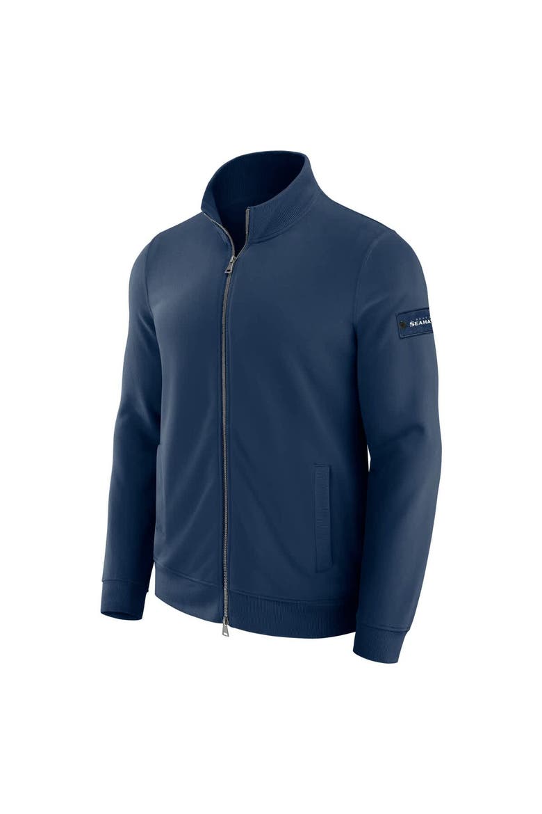 Men's J. Palmer Navy Seattle Seahawks QB1 Full-Zip Sweatshirt, Alternate, color, Navy