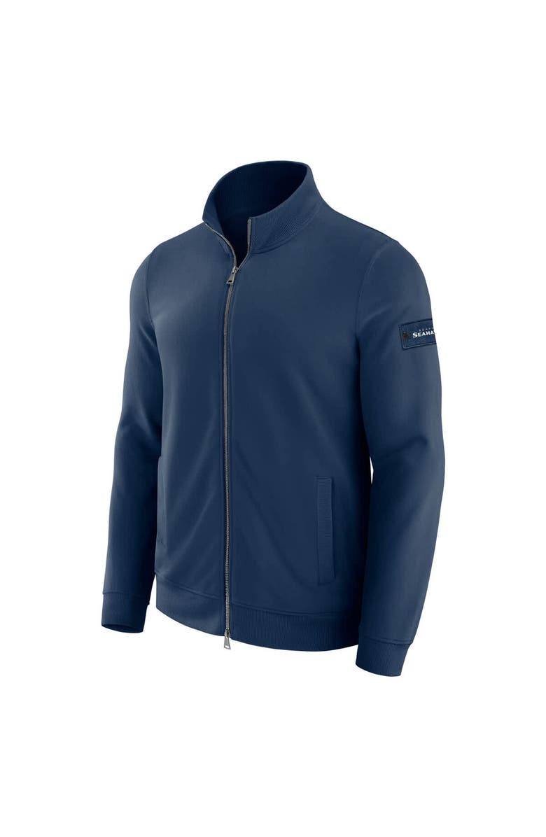 J. Palmer Men's J. Palmer Navy Seattle Seahawks QB1 Full-Zip Sweatshirt, Alternate, color, Navy