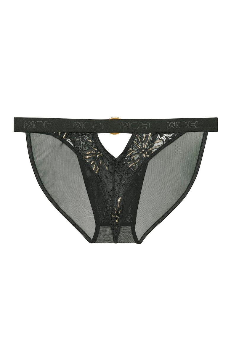 HOM WOH Pure Seduction Tanga Briefs, Alternate, color, Black