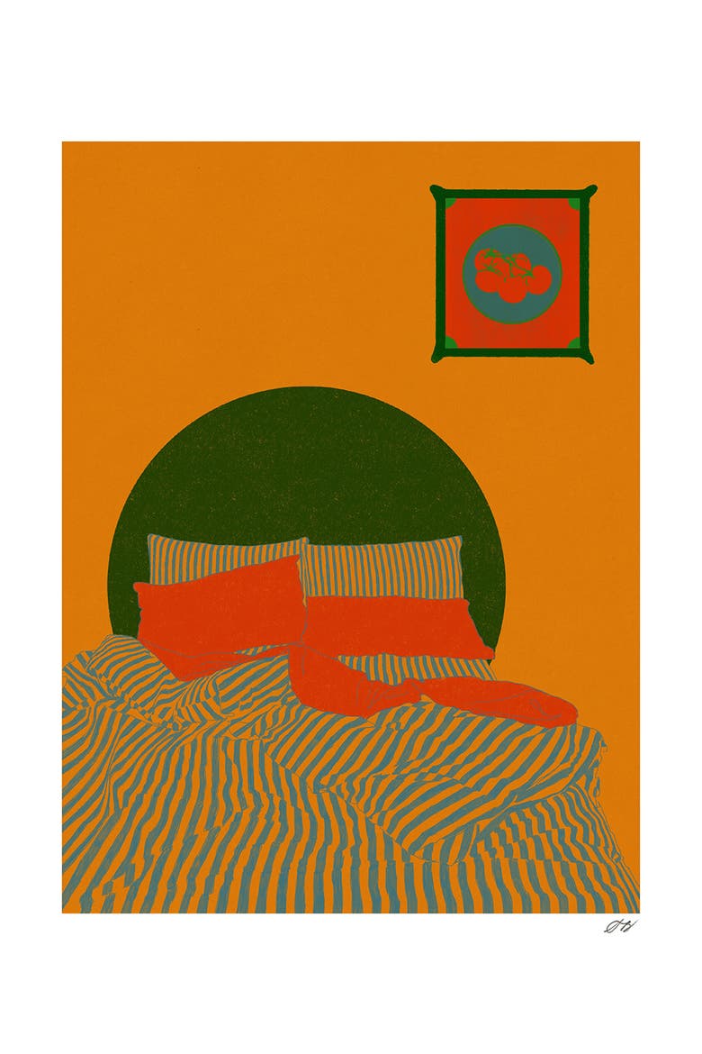 Striped Bed Print, Main, color, Multi