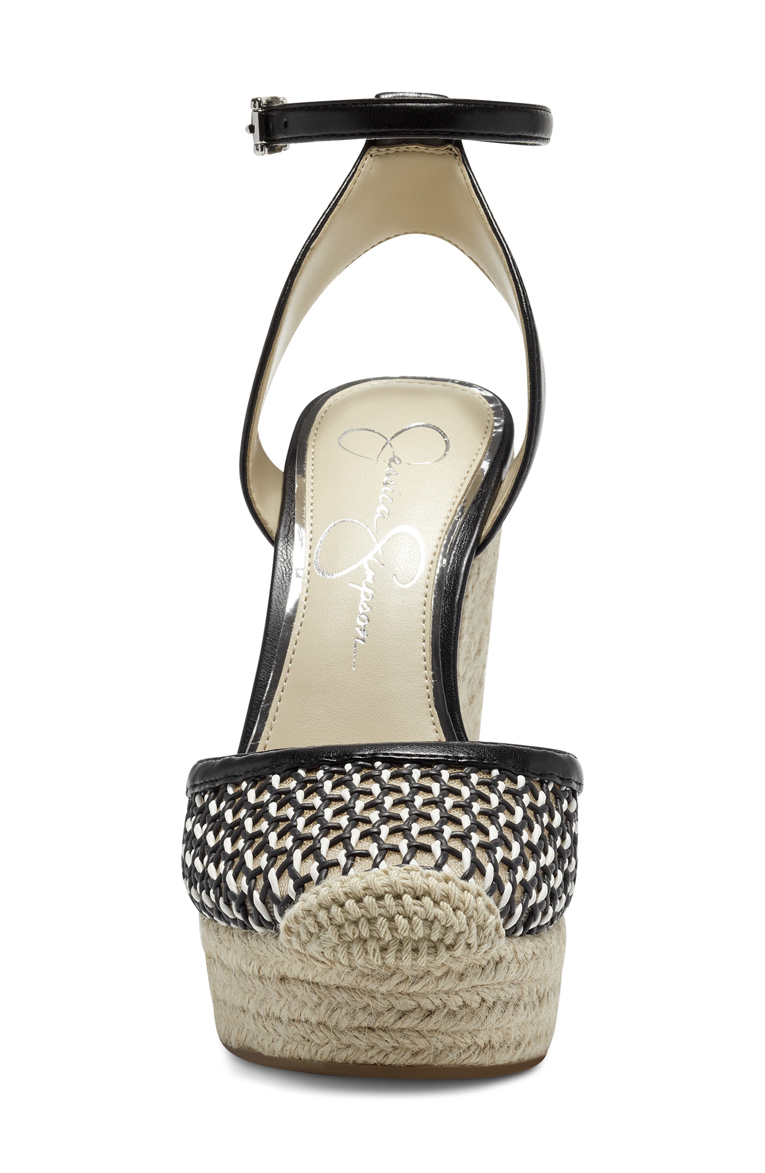 Jessica Simpson Zestah Ankle Strap Espadrille Wedge, Alternate, color, 