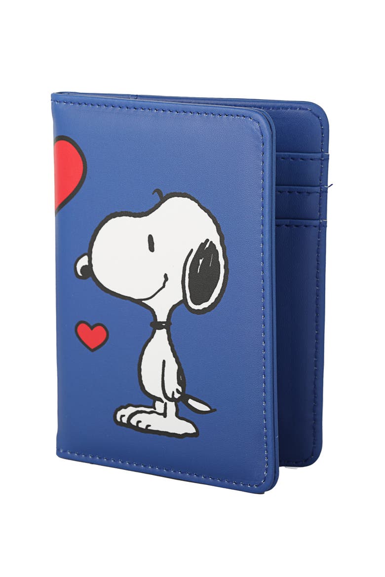 Snoopy Woodstock Passport Holder, Alternate, color, Blue