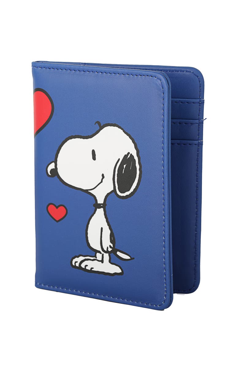 PEANUTS Snoopy Woodstock Passport Holder, Alternate, color, Blue