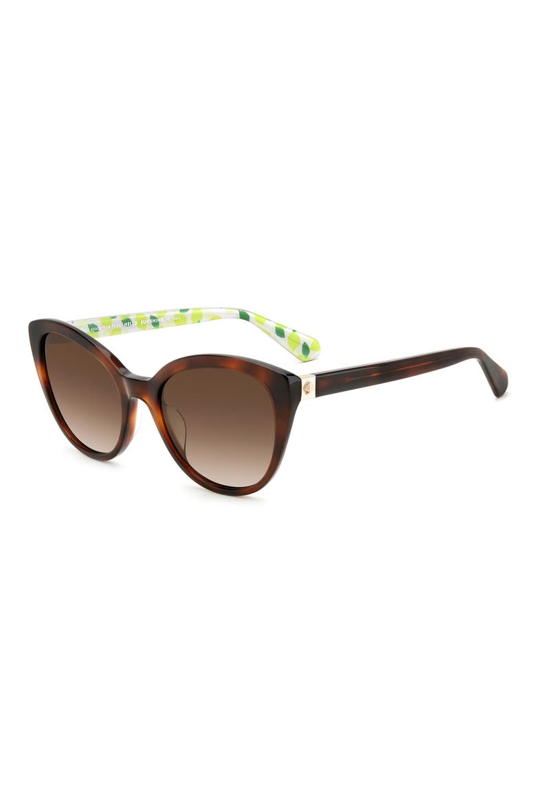new york amberlees 55mm gradient eat eye sunglasses, Alternate, color, BEIGE/ BROWN GRADIENT