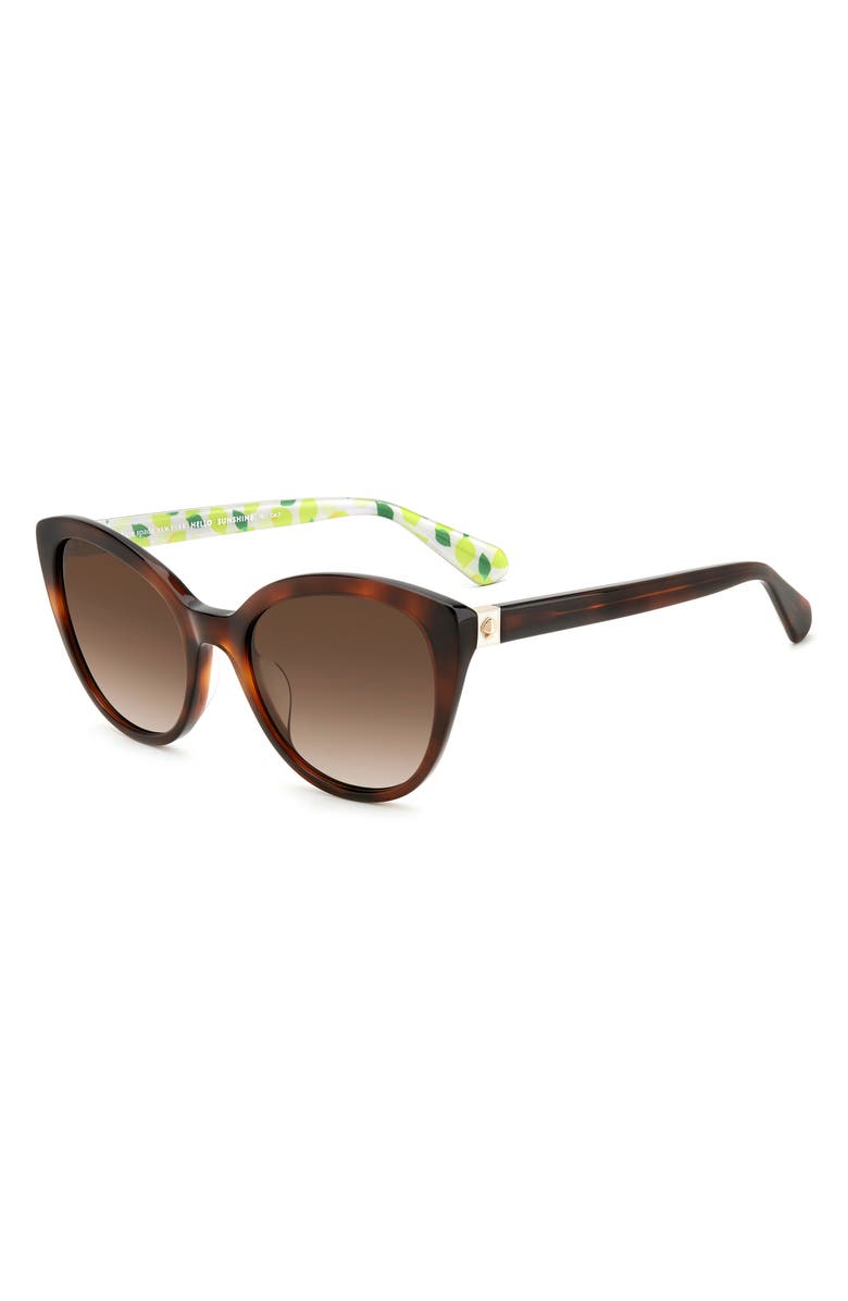 Kate Spade New York amberlees 55mm gradient eat eye sunglasses, Alternate, color, Beige/ Brown Gradient