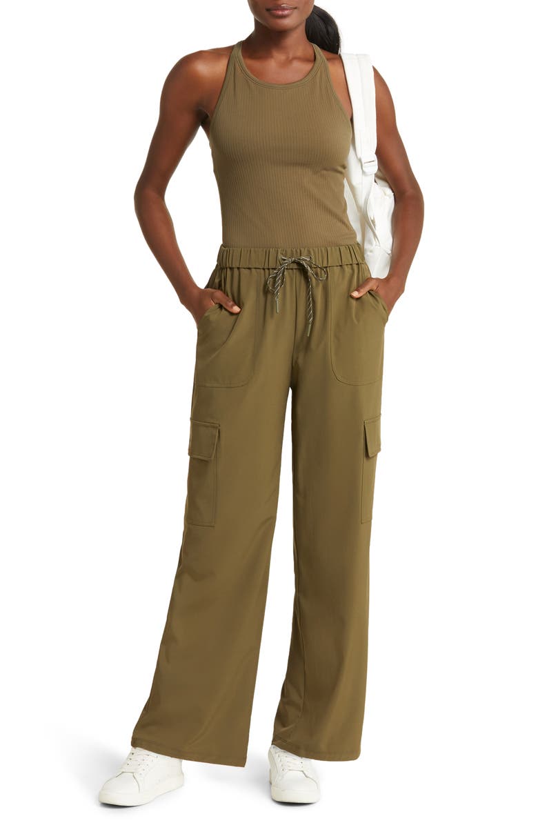 Zella Pure Seamless Ribbed Racerback Tank, Alternate, color,