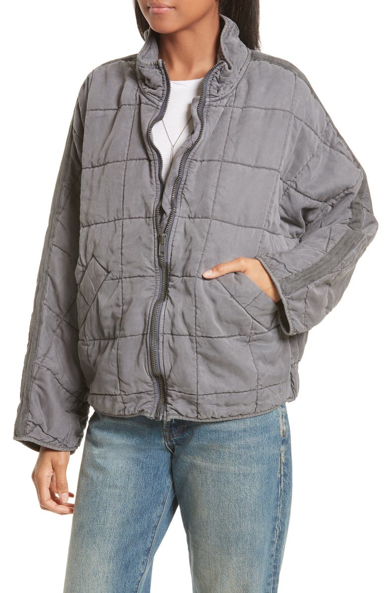 Free People Dolman Quilted Jacket, Alternate, color, 