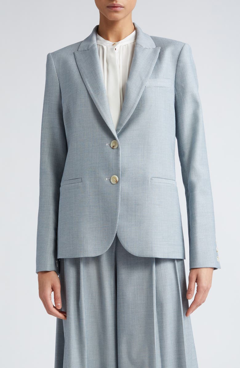 TWP Stripe Wool Blend Blazer, Alternate, color, 