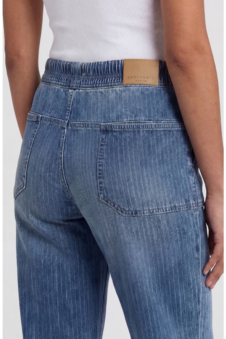 Stella High Rise Soft Barrel Leg Jeans, Alternate, color, RAILROAD STRIPE