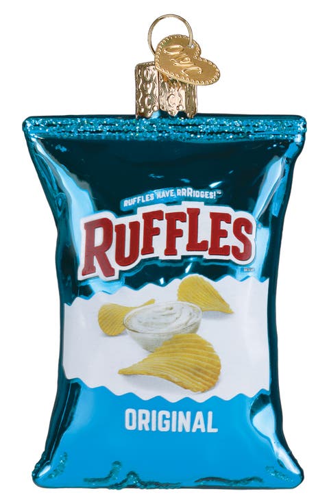 Ruffles Potato Chips Glass Ornament