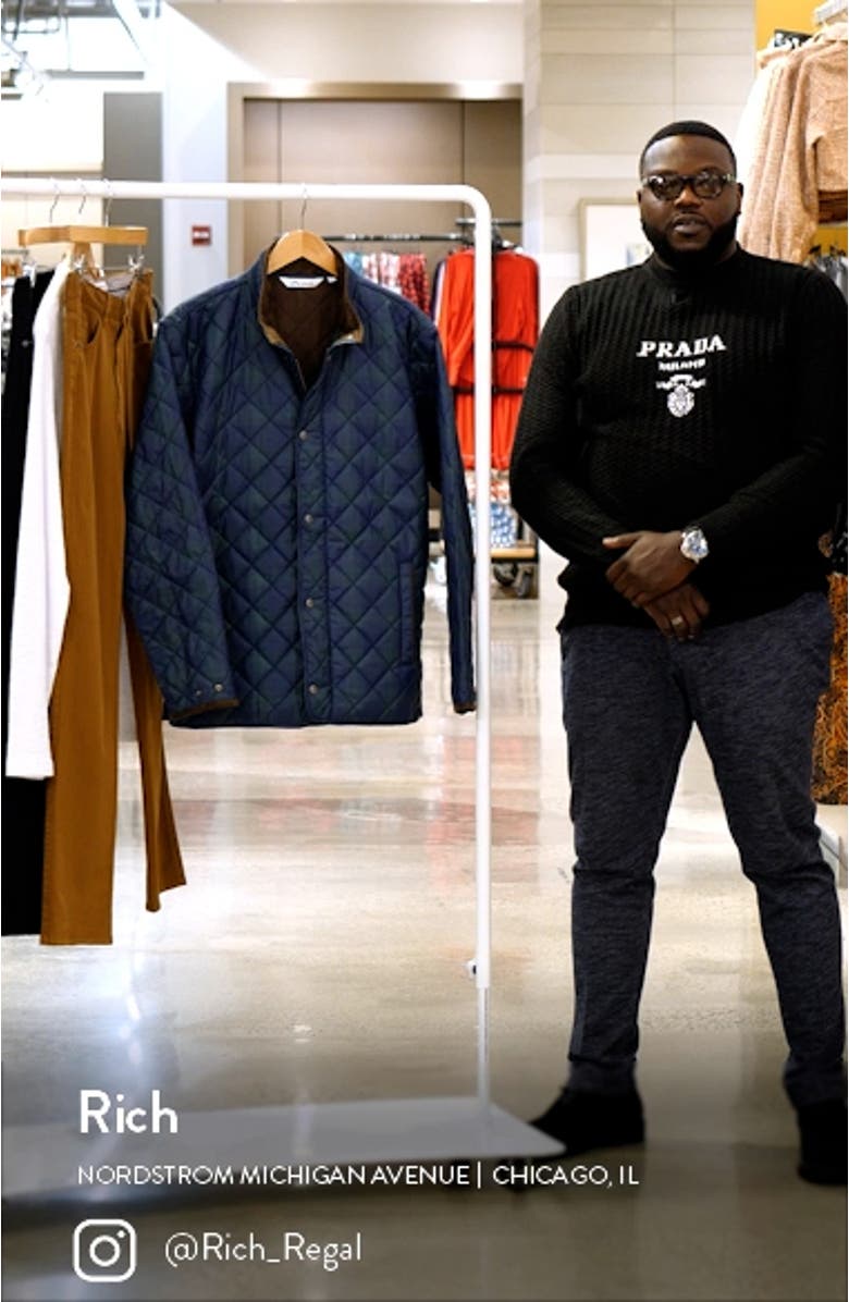 Suffolk Quilted Travel Coat, sales video thumbnail