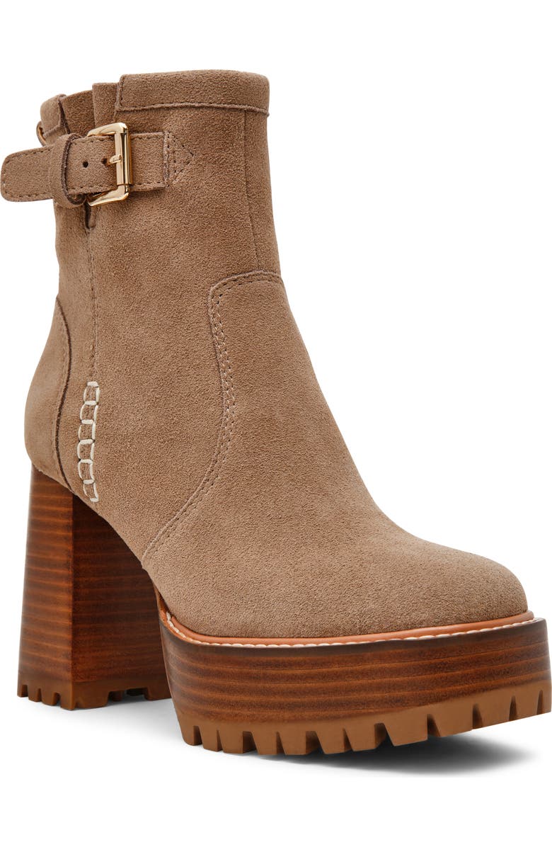 Steve Madden Summit Platform Bootie, Main, color, Taupe Suede
