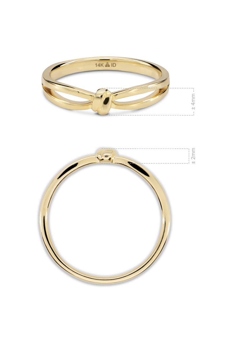 Love Knot Ring in 14K Gold, Alternate, color, Yellow Gold