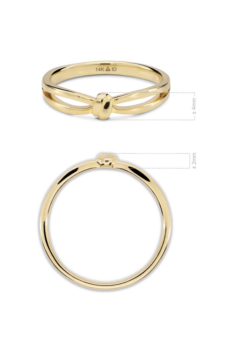 DEVATA Love Knot Ring in 14K Gold, Alternate, color, Yellow Gold
