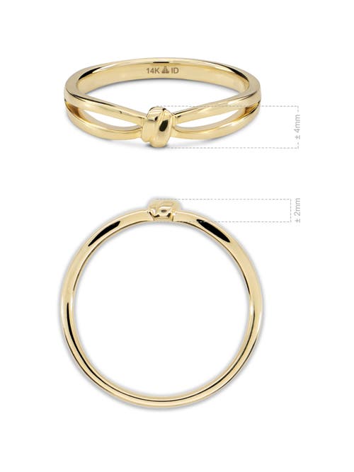 Devata Love Knot Ring In Gold