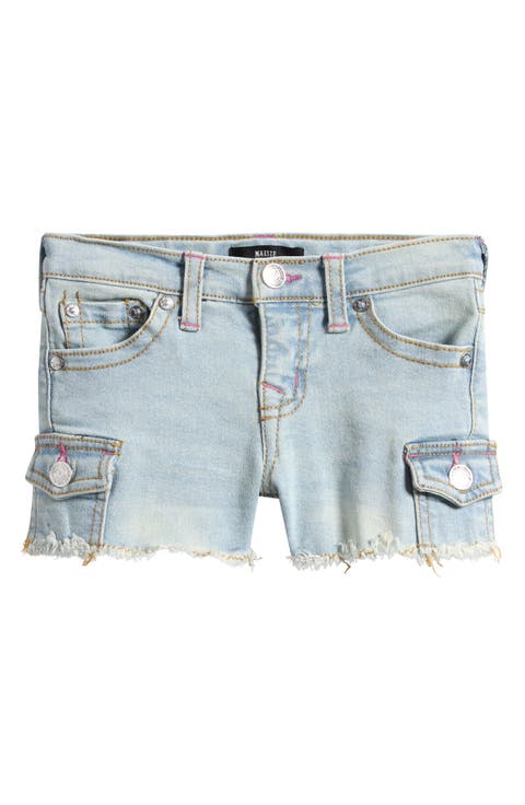 Kids' Frayed Denim Shorts (Skybu)