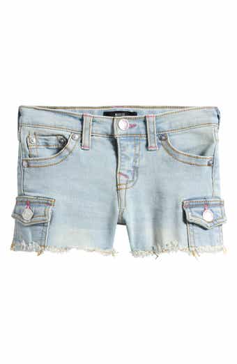 True Religion Kids' Frayed Denim Shorts
