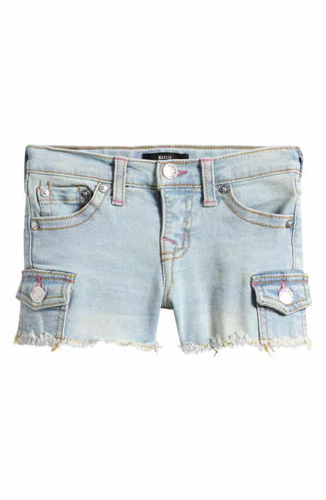True Religion Kids' Frayed Denim Shorts