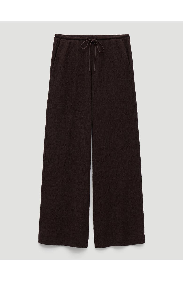 Hush Aria Textured Jersey Wide Leg Pants, Alternate, color, Dark Brown