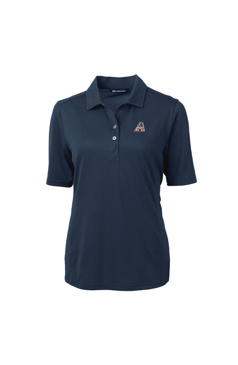 Cutter & Buck Women's Cutter & Buck Navy Arizona Diamondbacks Americana Logo DryTec Virtue Eco Pique Recycled Polo, Alternate, color, 