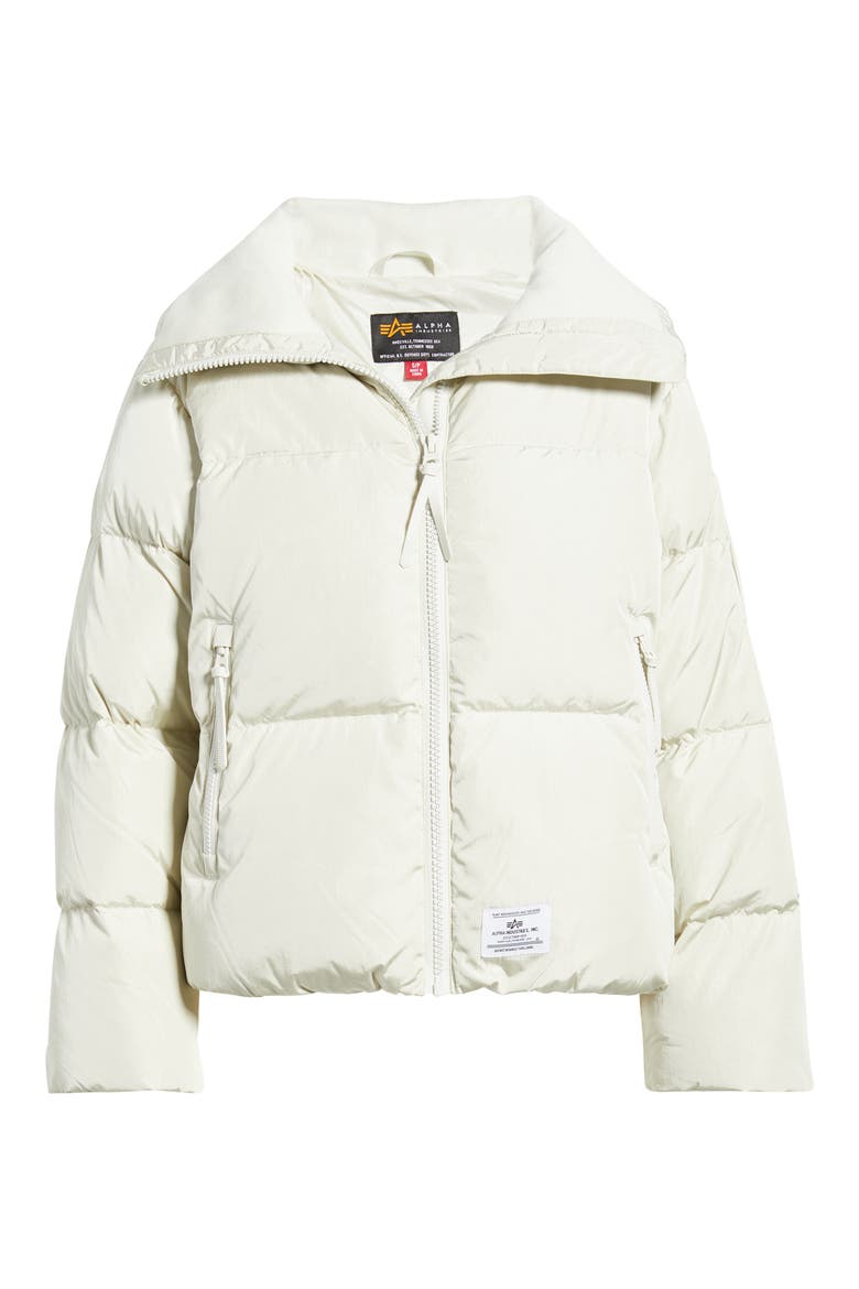 Sierra Puffer Jacket, Alternate, color, DUNE WHITE