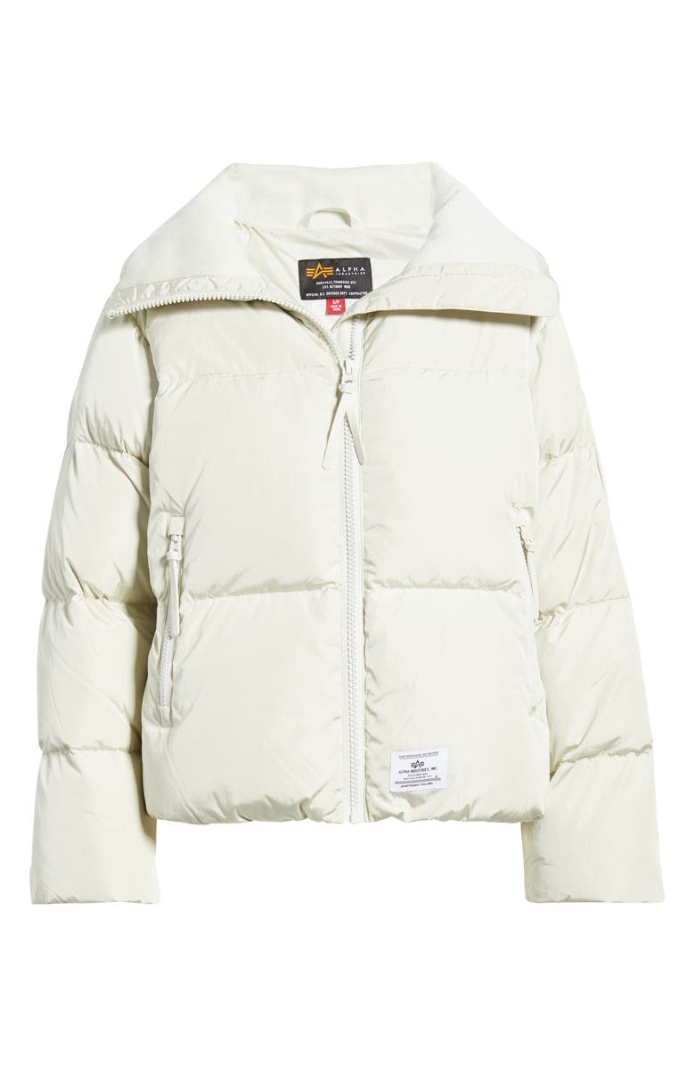 Alpha Industries Sierra Puffer Jacket, Alternate, color, Dune White