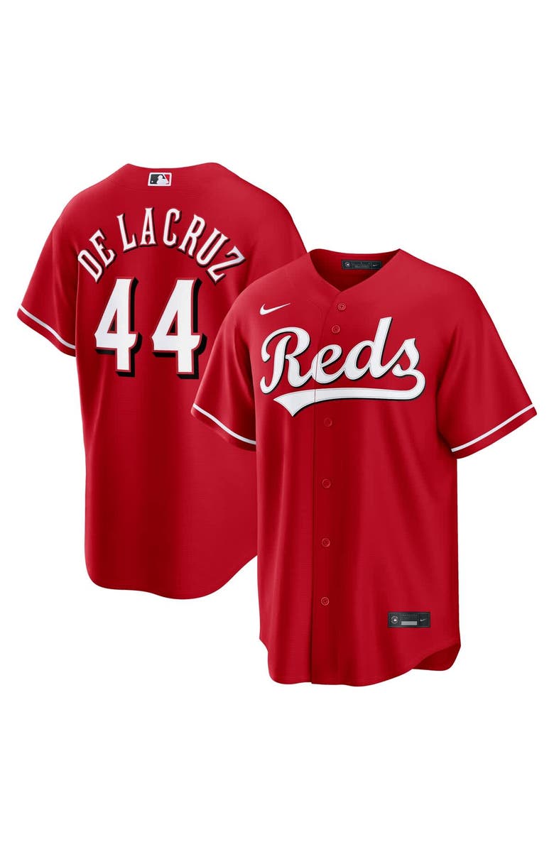 Nike Men's Nike Elly De La Cruz Red Cincinnati Reds Alternate Replica Jersey, Main, color, Red