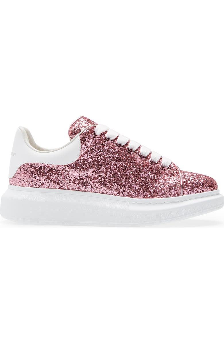 McQueen Alexander McQueen Glitter Oversize Platform Sneaker, Alternate, color,