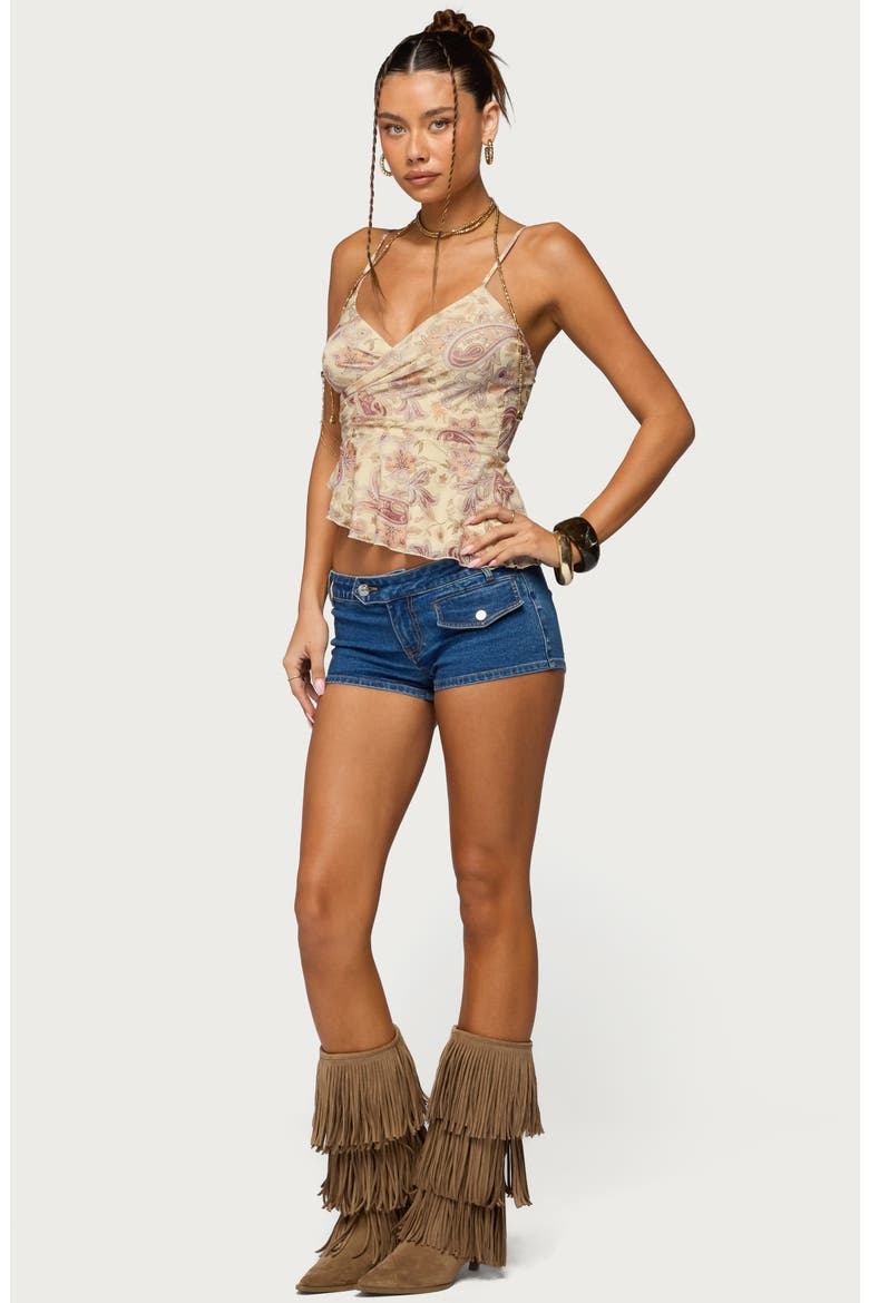 Paisley Asymmetric Camisole, Alternate, color, MIX