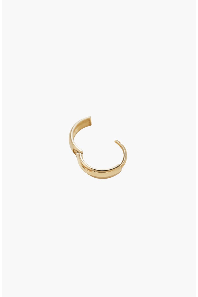 Single Bold Huggie Hoop, Main, color, Yellow Gold