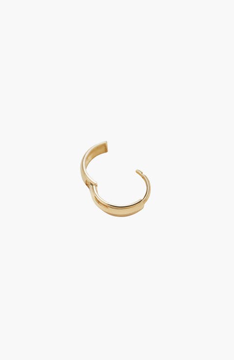 Single Bold Huggie Hoop