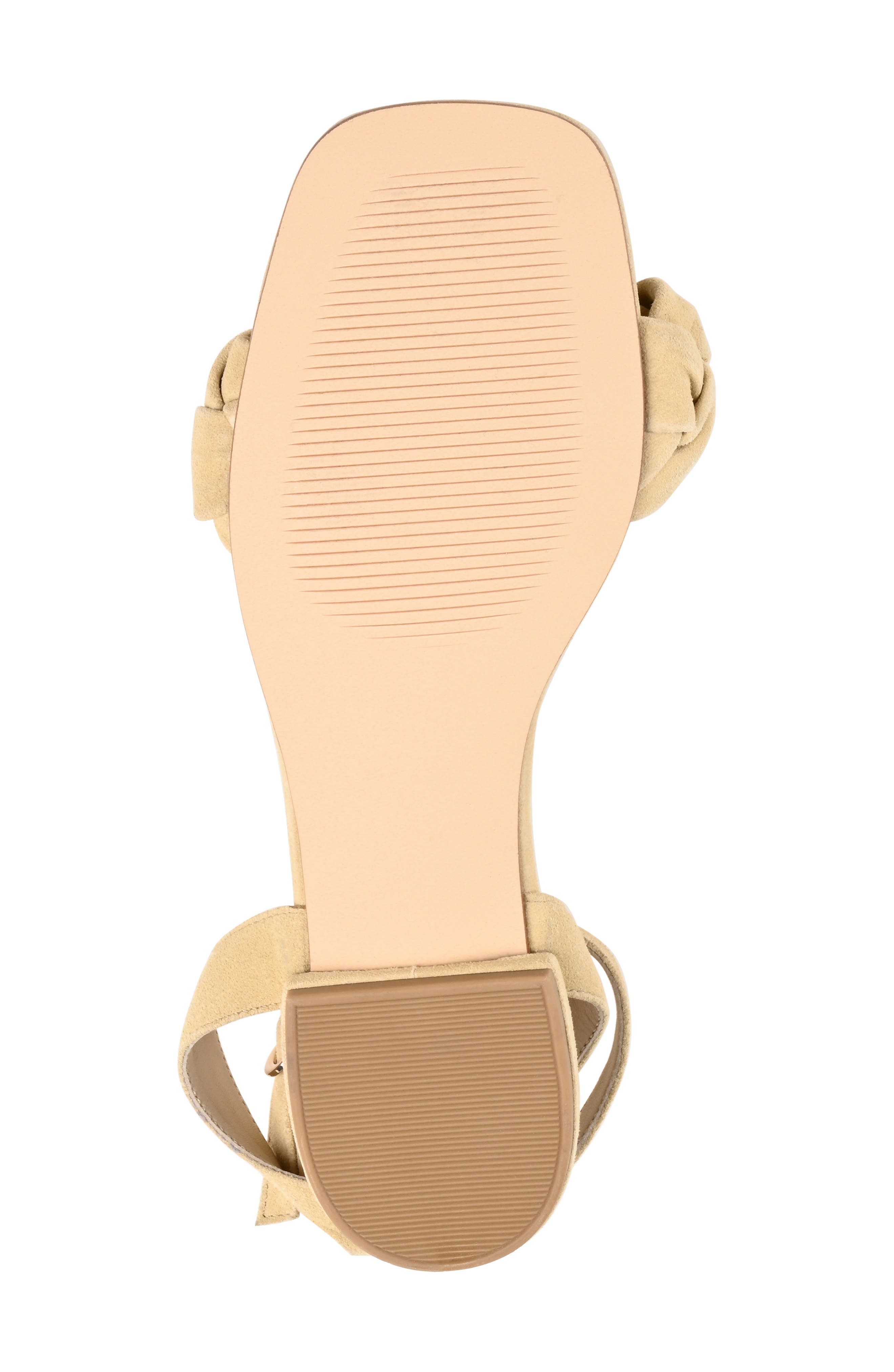 Journee Signature Sellma Braided Ankle Strap Sandal, Alternate, color, Tan