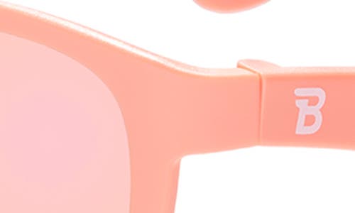 Babiators Kids' Jet Black Polarized Navigator Sunglasses In Perfectly Papaya