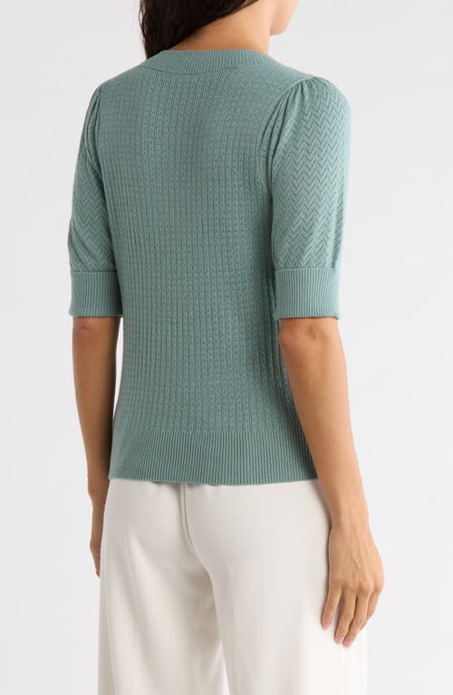 Dr2 By Daniel Rainn Pointelle Stitch Sweater
