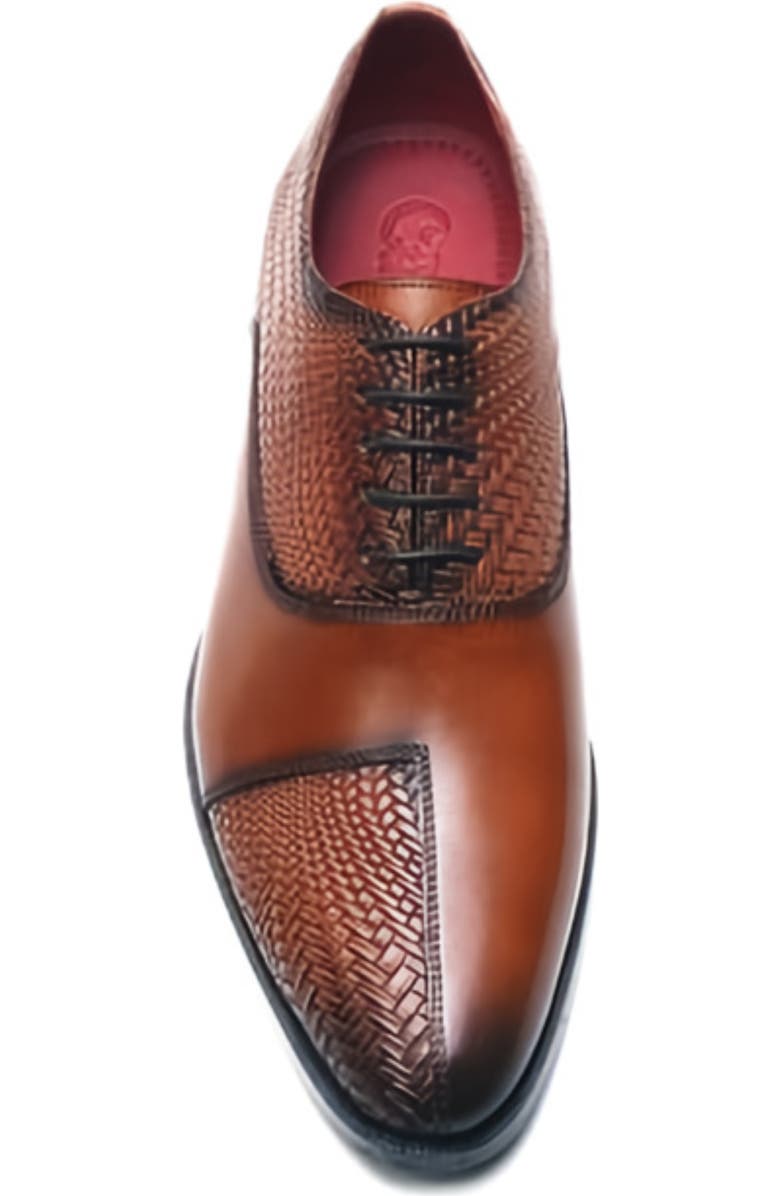 CARLOS SANTANA Arlo Cap-toe Oxford, Alternate, color, Tan