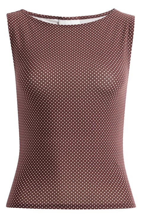 Dusk Polka Dot Knit Top