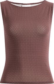 Reformation Dusk Polka Dot Knit Top