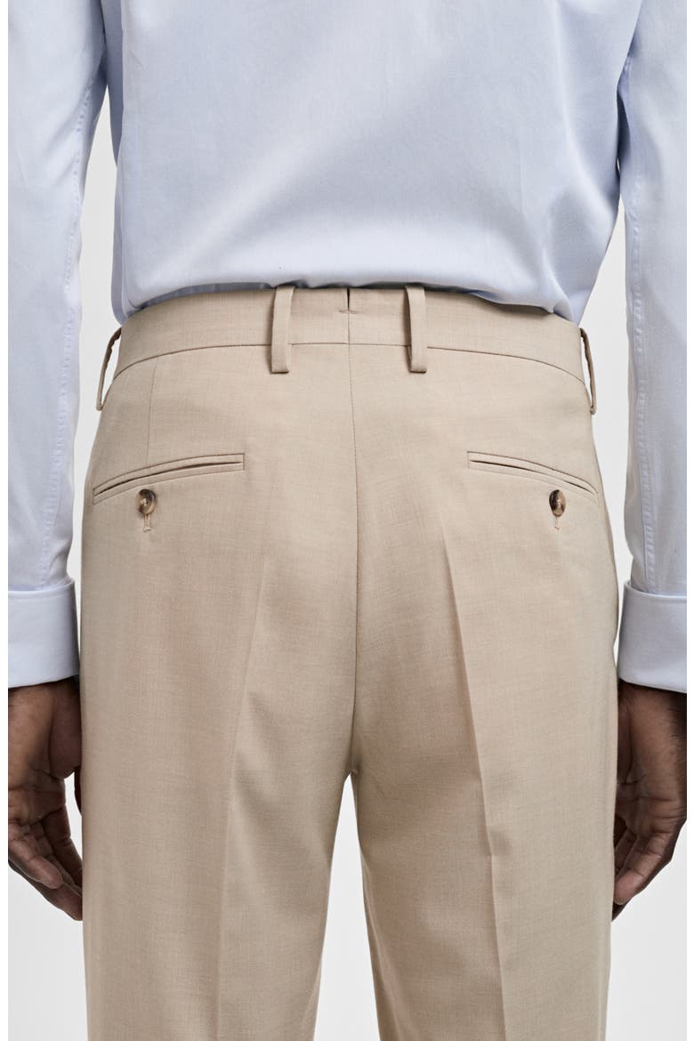 Milan Slim Fit Suit Pants, Alternate, color, BEIGE