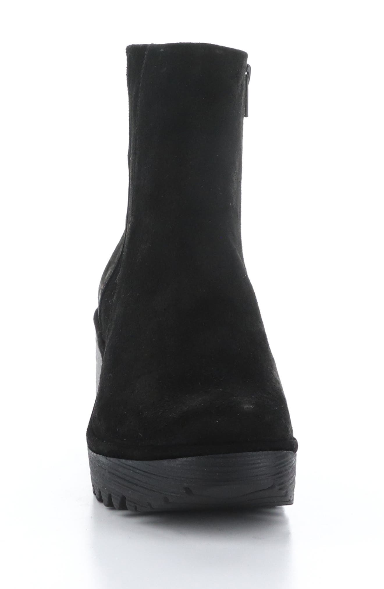 Yulu Wedge Bootie, Alternate, color, BLACK OIL SUEDE